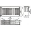 Радіатор сталевий 33/500x700 бок KALDE - 2
