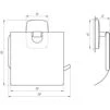 RM 1601 Тримач туалетного паперу, металевий  (Globus Lux) - 6