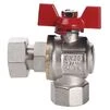 Кран кульовий кутовий з накидною гайкою SOLOMON 3/4&Prime; ВВ PN40 160401 - 1