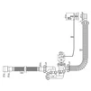 Сифон Waterstal А-80089 для ванни регульов.1 1/2&Prime; 40/50 з пер., з гнучк. трубою - 2