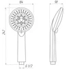 Душова лійка Globus Lux RAYS NSD-780-1-LUX Blister - 6