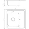 Мийка кухонна накладна прямокутна 600х600х180 Decor Left MR 6060 L D Mira - 2