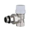 Кран радіаторний кутовий ECO Technology ECO5017  (ECO5027) 1/2&Prime; під термоголовку з ущільнювачем - 1