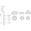 Комплект футорок секційного радіатора CRISTAL NR-2016 3/4&Prime; з 3-кронштейнами (HT 416) - 4