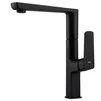 Змішувач для кухні TOPAZ LEXI TL 21401-H57-BB на гайці,Чорний мат.,шланги TAQ-M1055,D25 - 1