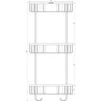 Поличка в душову SS8477-кутова Потрійна НЕРЖ-SUS304-(200*200*600мм)-(Globus Lux) - 2