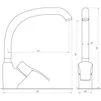 Змішувач для кухні Globus Lux QUEENSLAND GLQU-0203S-BIG-1-ONIX - 4