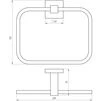 Тримач рушників Globus Lux SQ 9407 SUS304 - 3