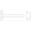 Тримач рушників Globus Lux SQ 9431-2  SUS304 - 2