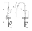 Змішувач для кухні Globus Lux ALPEN SBT1-2033-BB - 6