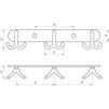 Планка з гачками Globus Lux RM 1502-3 - 3