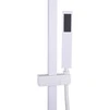 Душова система TOPAZ ODISS TO 18802-H66-WW без вилива, квадратна штанга БІЛА матова  Н-130см - 3