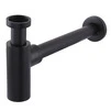 Сифон для раковин циліндричний Globus Lux  GSB-32-125-BB, латунь, 1 1/4&Prime;, чорний матовий - 1