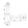 Сифон для раковин циліндричний Globus Lux GS-32-105-00 - 8