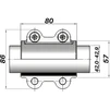 Ремонтний хомут DN32(42,0&ndash;42,9 мм) OBA AGAflex - 3