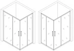 Душова кабіна прямокутна без піддона NOTEC N120FS BRAVO (1уп.) - 6