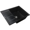 Гранітна мийка Mira ONZA чорний 650 х 500 мм - 2