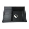 Гранітна мийка Globus Lux ONE графіт 650х500мм-А0001 - 1