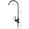Кран для зворотнього осмосу Globus Lux Lazer GLLR-55M-BB - 6