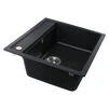Гранітна мийка Globus Lux VOLTA  чорний 570х510мм-А0002 - 3