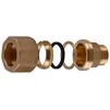 З&amp;apos;єднання зажимне пряме для труби &Oslash;22мм 1/2&Prime;З латунне LS332S OPTIMUM - 3