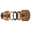 З&amp;apos;єднання зажимне пряме для труби &Oslash;22мм 1/2&Prime;З латунне LS332S OPTIMUM - 4