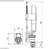 Клапан заповнення K.K.POL 350/ZND/112-00-T0, 3/8&Prime; ABS, нижн. пластик - 5