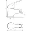 Змішувач для біде Globus Lux Solly GLSO-0106 - 5