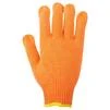Рукавички трикотажні з крапковим ПВХ покриттям р10 Універсал (помаранчеві) КРАТНО 12 парам SIGMA (9442671) - 4