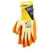 Рукавички трикотажні з частковим латексним покриттям кринкл р10 (помаранч, манжет) SIGMA (9445461) - 2