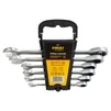Ключі ріжково-накидні з тріскачкою 6шт (8, 10, 12, 13, 17, 19мм) CrV SIGMA (6010511) - 1