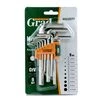 Ключі шестигранні 9шт 1.5-10мм CrV (короткі) GRAD (4022075) - 3
