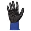 Рукавички трикотажні з частковим нітриловим покриттям р10 (синьо-чорні манжет) КРАТНО 12 парам SIGMA (9443541) - 4