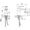 Змішувач LIRI &Oslash;35 для раковини литий на шпильці CORSO DF-2A140C (9632000) - 6