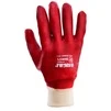 Рукавички трикотажні з ПВХ покриттям (червоні манжет) 120 пар SIGMA (9444371) - 2