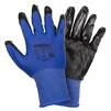 Рукавички трикотажні з частковим нітриловим покриттям р10 (синьо-чорні манжет) КРАТНО 12 парам SIGMA (9443541) - 2