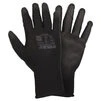 Рукавички трикотажні з частковим ПУ покриттям р10 (чорно-сірі манжет) SIGMA (9446411) - 1