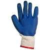 Рукавички трикотажні скляра з подвійним латексним покриттям посилені р10 (сині манжет) SIGMA (9445331) - 3