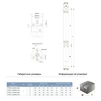 Насос відцентровий свердловинний 0.37кВт H 66(43)м Q 40(25)л/хв &Oslash;66мм AQUATICA (DONGYIN) 2.5SDm1.8/24 (777072) - 3