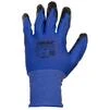 Рукавички трикотажні з частковим нітриловим покриттям р10 (синьо-чорні манжет) КРАТНО 12 парам SIGMA (9443541) - 5