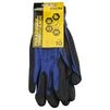 Рукавички трикотажні з частковим ПУ покриттям р10 (синьо-чорні манжет) SIGMA (9446431) - 6