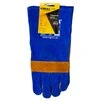 Рукавички краги зварника р10.5, клас А, довжина 35см (синьо-жовті) SIGMA (9449321) - 4