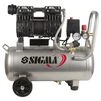Компресор двоциліндровий безмасляний 1.1кВт 1400об/хв 160л/хв 8бар 58дБ 24л SIGMA (7042521) - 3