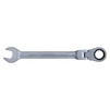 Ключ ріжково-накидний трещеточний з шарніром 17мм CrV satine SIGMA (6022671) - 2