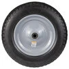 Колесо для тачки безкамерне поліуретанове 14" (3.50-8) 370&times;80мм вісь &Oslash;16мм довжина 90мм FLORA (5058364) - 1