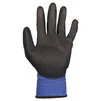 Рукавички трикотажні з частковим ПУ покриттям р10 (синьо-чорні манжет) SIGMA (9446431) - 3