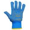 Рукавички трикотажні з точковим ПВХ покриттям р10 Тризуб КРАТНО 12 парам (сині) SIGMA (9442621) - 2