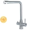 Змішувач KT &Oslash;35 для кухні гусак з виходом для питної води на гайці SS AQUATICA KT-4B770P (9722121) - 1