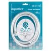 Шланг для душа 1/2" PVC 3-х шаровий з підшипником сріблястий 150см AQUATICA XB-0173 (9791611) - 6