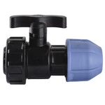 Кран кульовий ПНД Vsplast 32*1 ''  ВР 6002